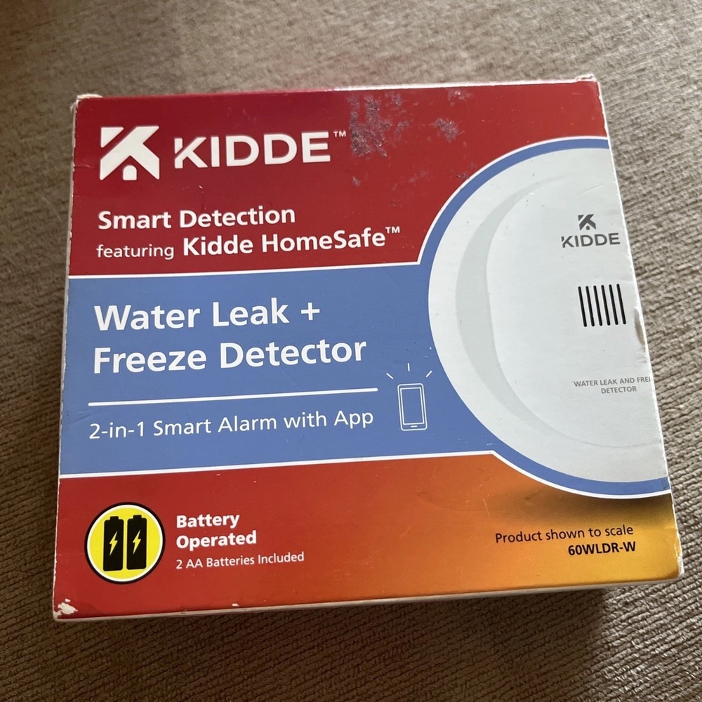 Kidde Smart Water Leak and‎ Freeze Detector, Wi-Fi Compatible, Battery Operated